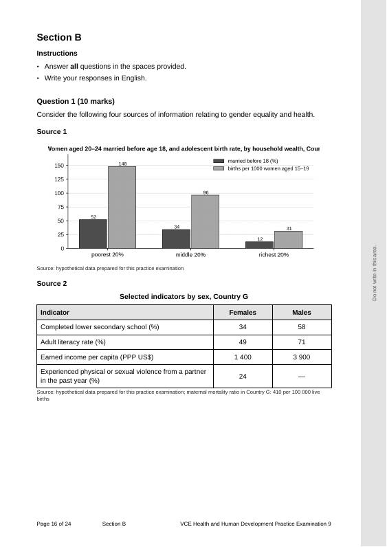 Preview of practice exam 9, Section B